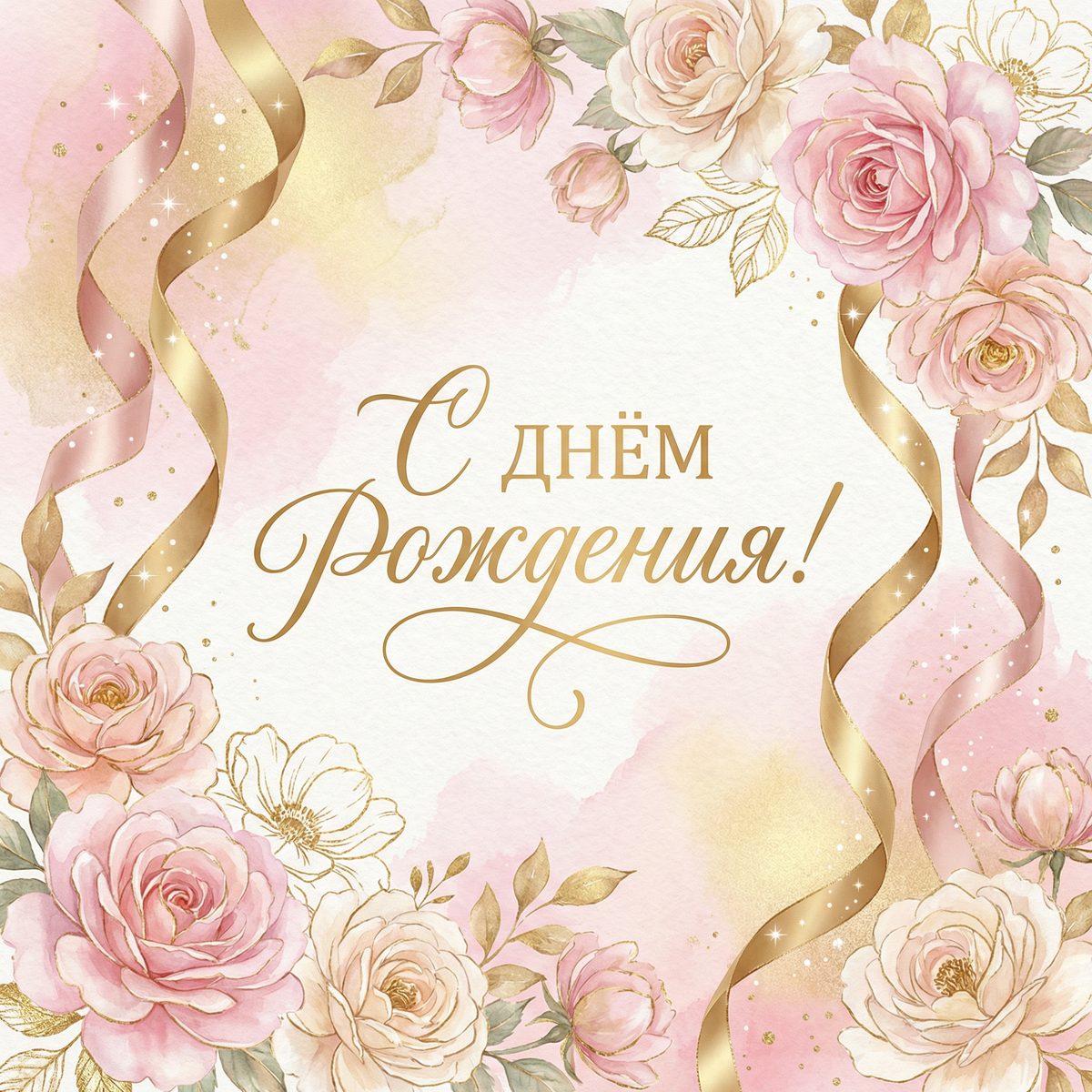 Пример открытки с добрым утром, созданной в VGIN